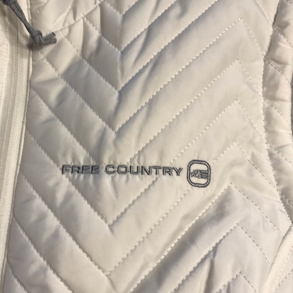 Free Country Womens Small White Reversible Vest - Picture 5 of 7